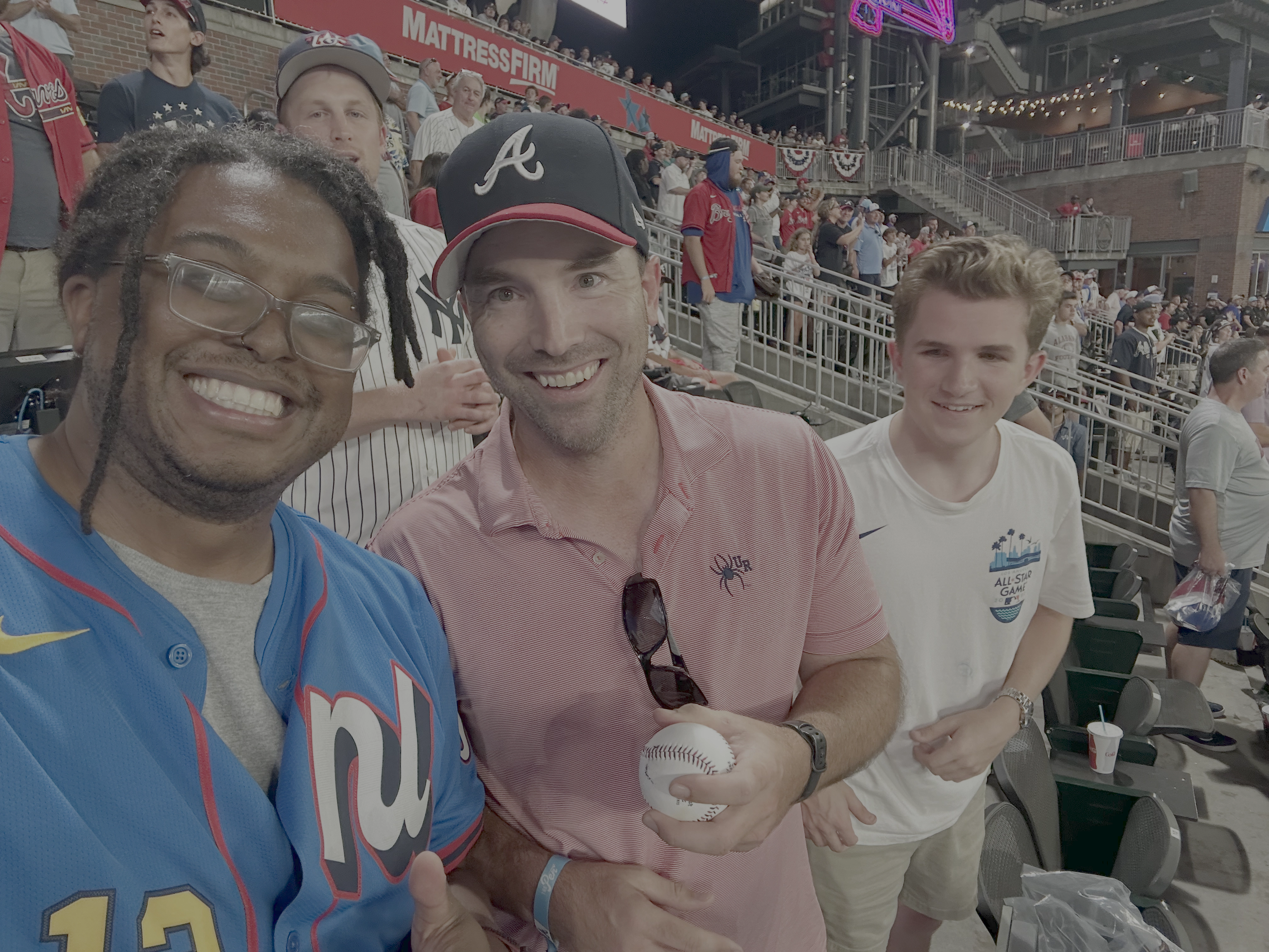 Me and Taylor and his nephew at the All Star Game