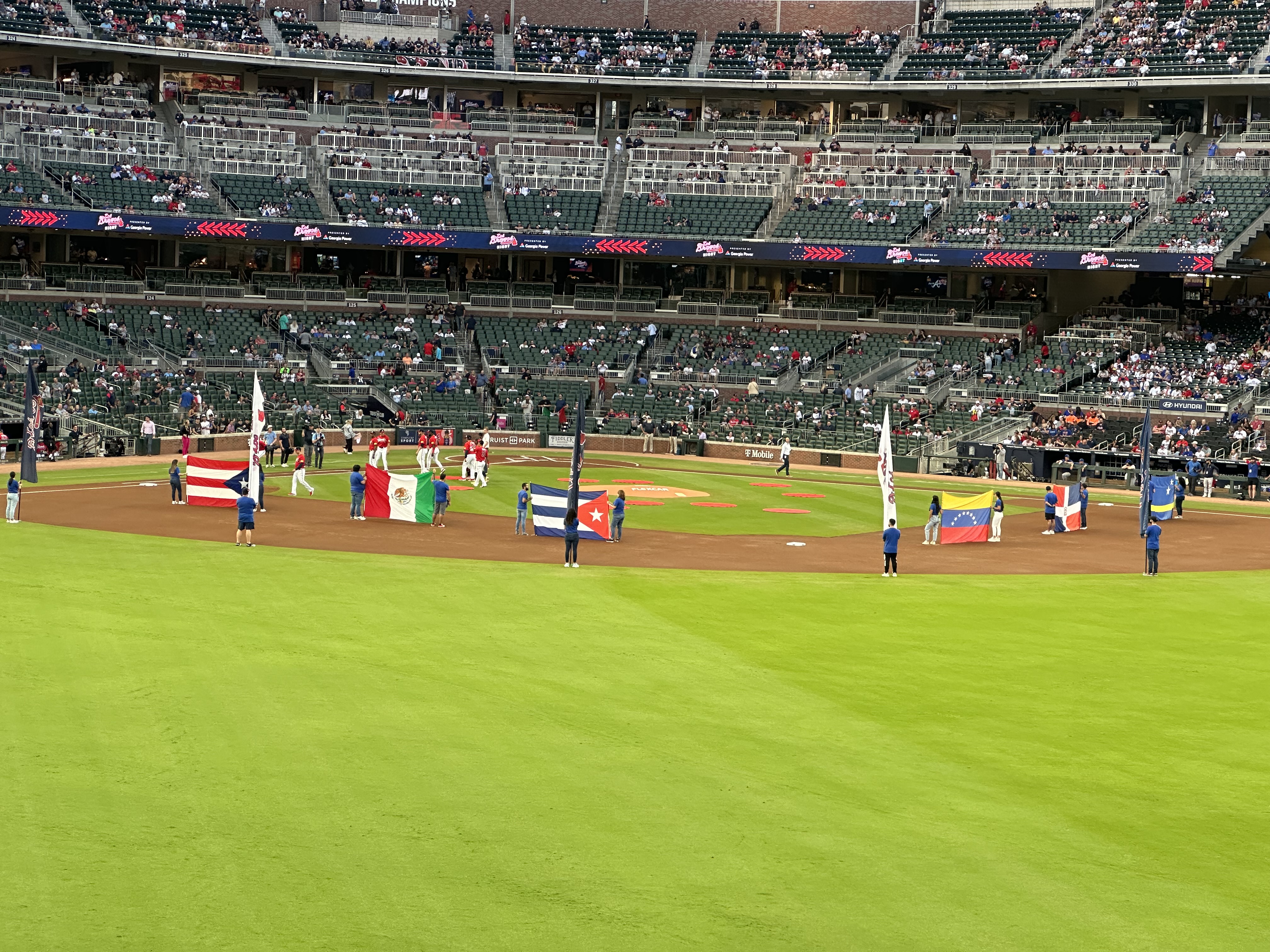 Jay at a Braves Game because Like Hell you're catching at a Yankees Game