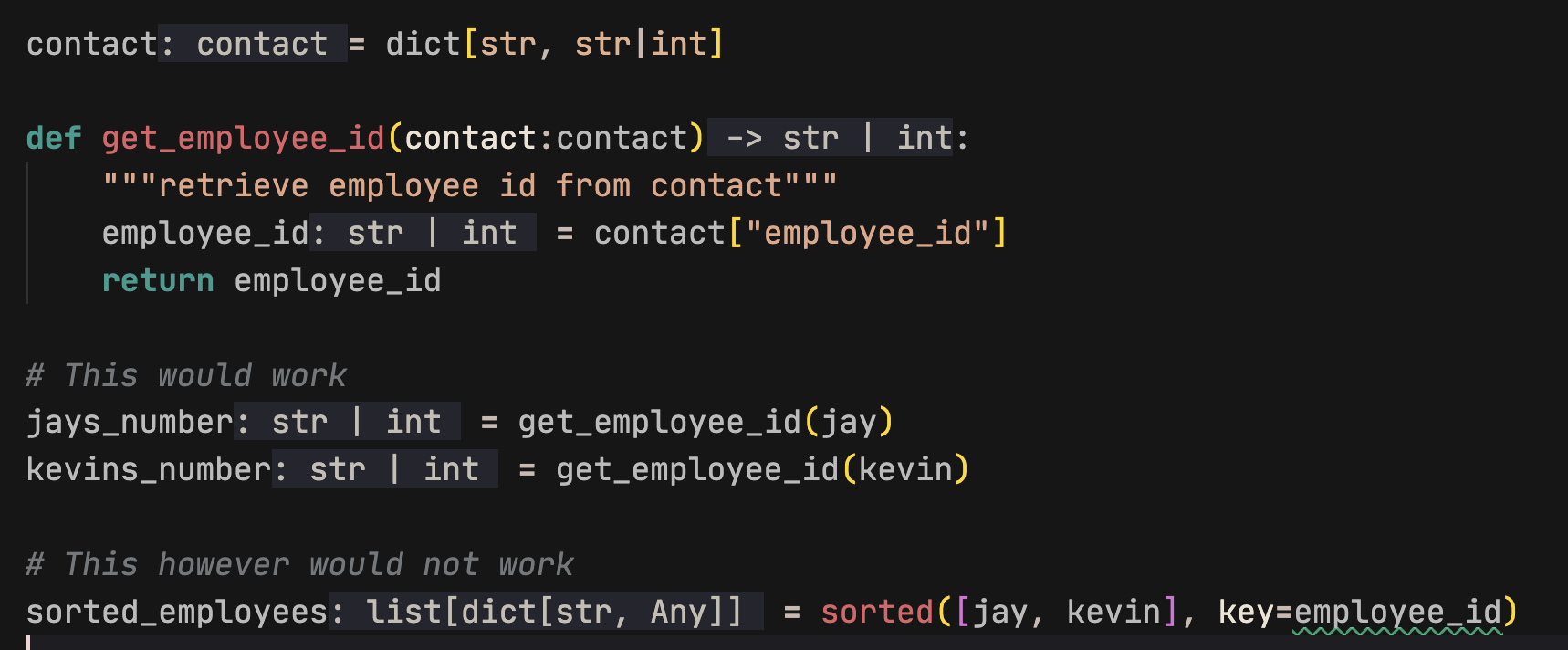 Make Inlay Type Hints In Python Appear Disappear K Jay Miller