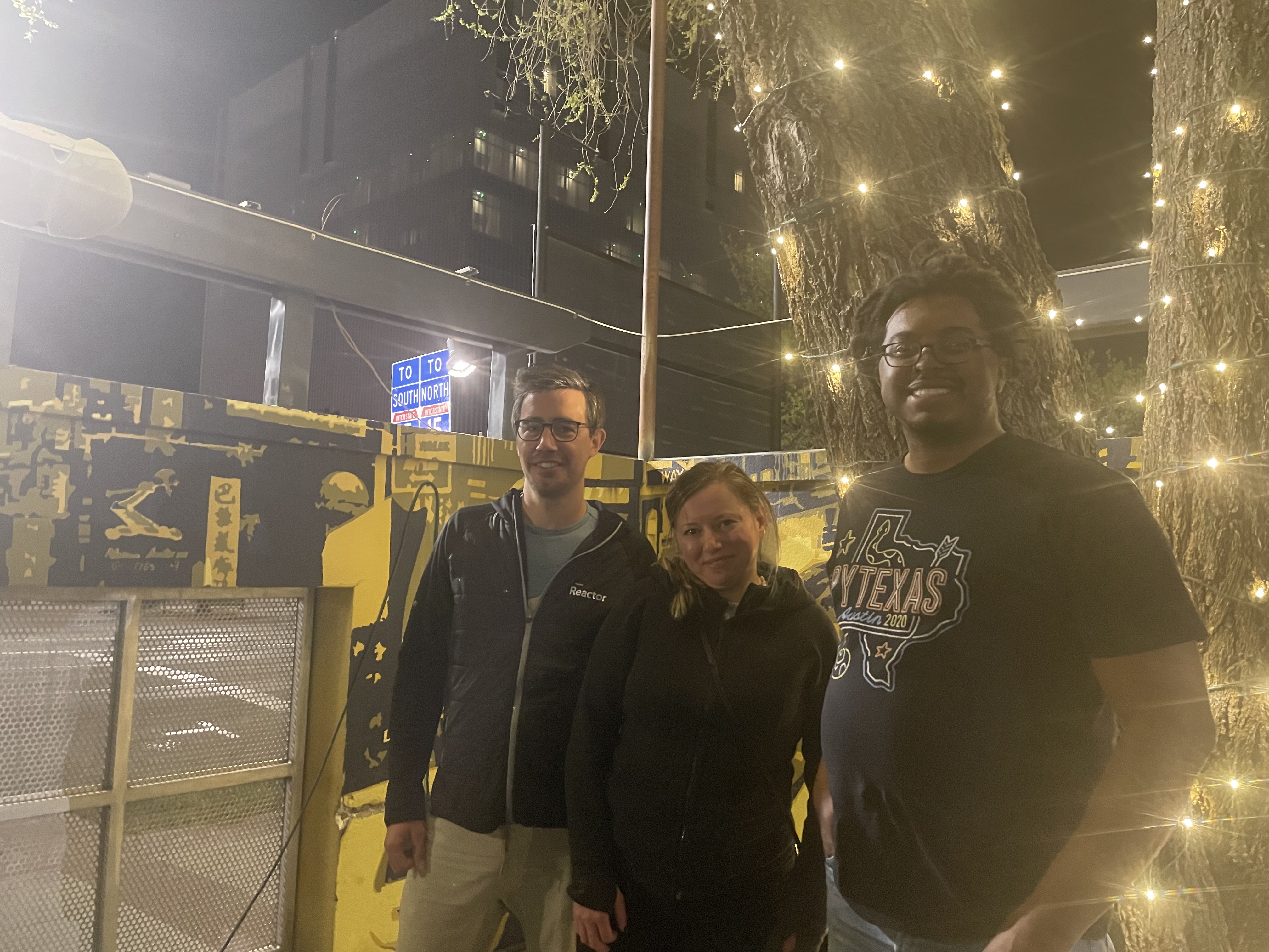 Jay with Nina and Ant - My Python Team when I started at Microsoft