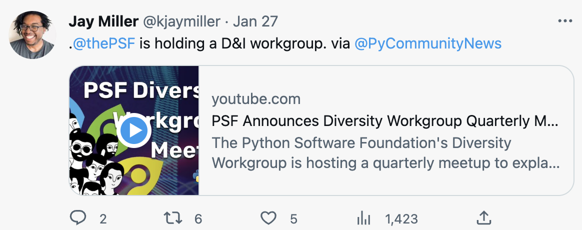 Example of a Twitter Social Card